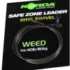 Tête de ligne carpe korda safe zone leader ring swivel 40lb 18.1kg