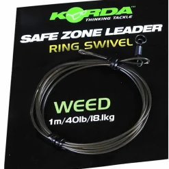 Tête de ligne carpe korda safe zone leader ring swivel 40lb 18.1kg