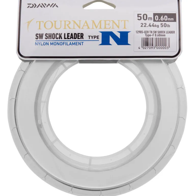 Tête de ligne daiwa tournament shok leader type n en nylon bobine de 50m