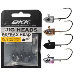 Tête Plombée BKK Refrax Jig 5.3g taille #5/0 (x3)
