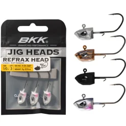 Tête Plombée BKK Refrax Jig 10.5g taille #1/0 (x3)