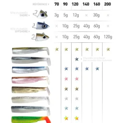 Tête plombée fiiish black minnow 160 off shore 60g (x2)