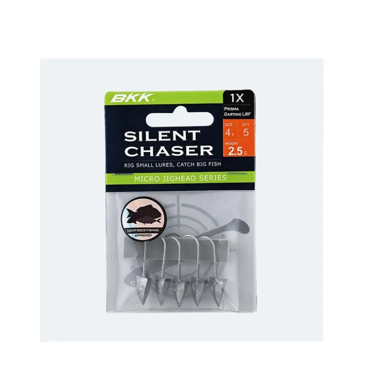 Têtes Plombées BKK Silent Chaser - Prisma Darting LRF Taille 1/0