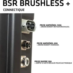 Valise BSR BRUSHLESS+ LifePO4 Gen3 36V/100Ah + chargeur étanche 25A